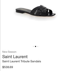 YSL Tribute flat sandals